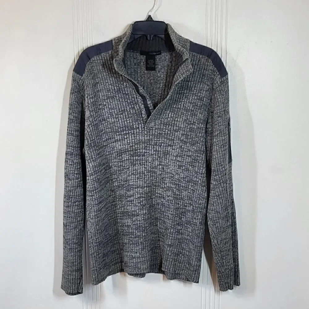 Calvin Klein Men's Gray Sweater
